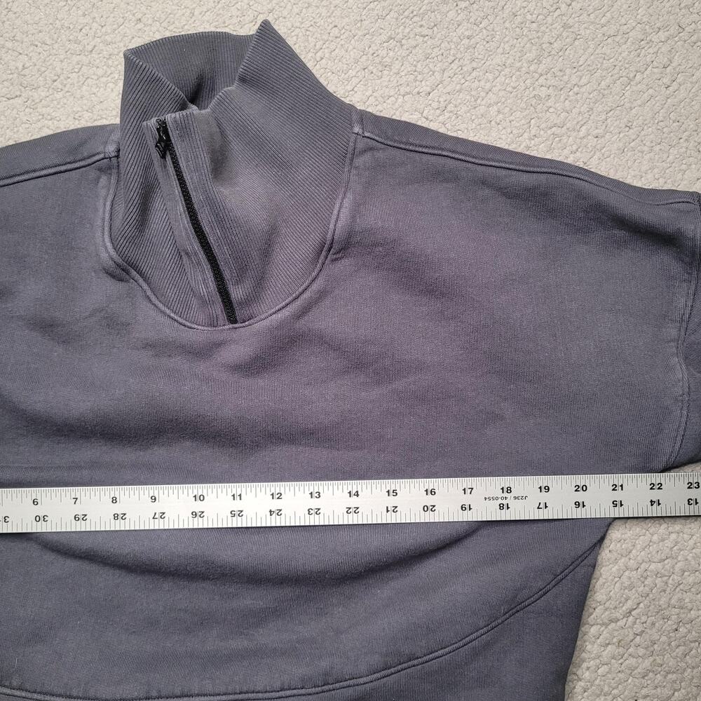 Outdoor Voices Sweatshirt XS Gray Fleece 1/4 Zip Funnel High Neck Nimbus - Picture 8 of 9